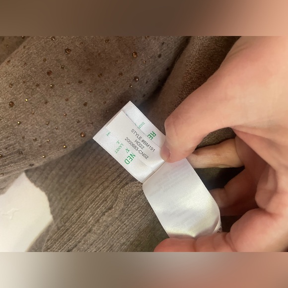 J. Crew V-neck cardigan & sweater shell in Supersoft yarn with crystals - L - Picture 6 of 9